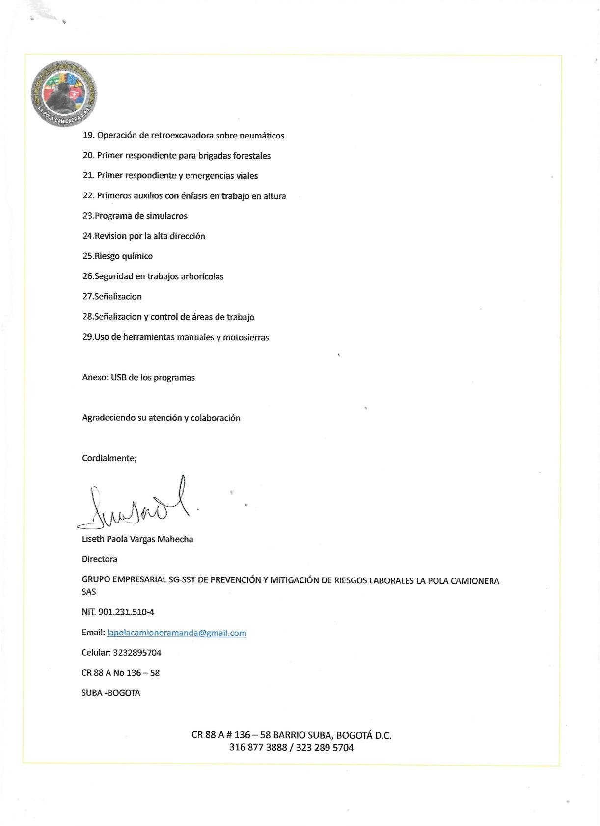 Certificación 15
