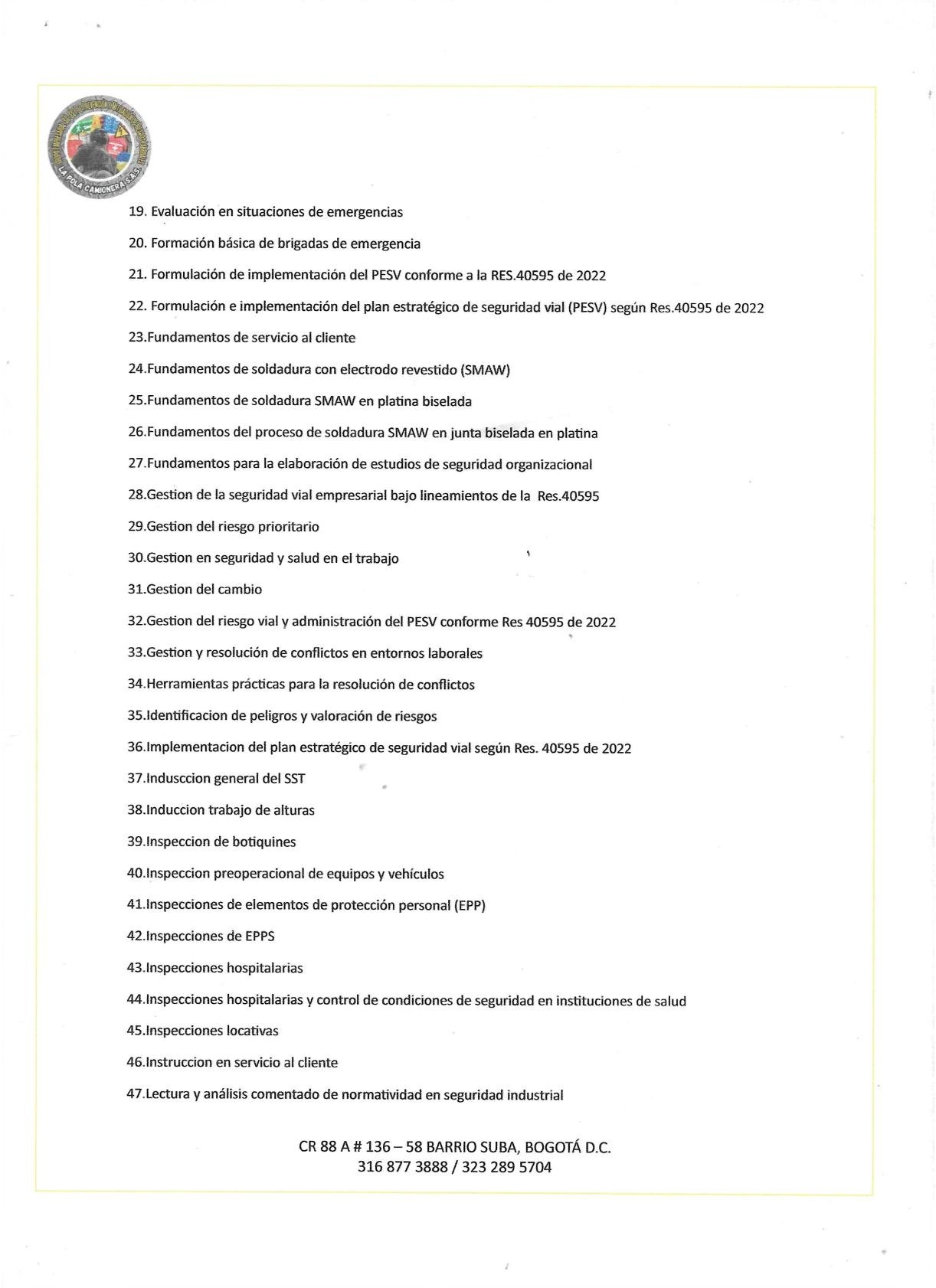Certificación 18