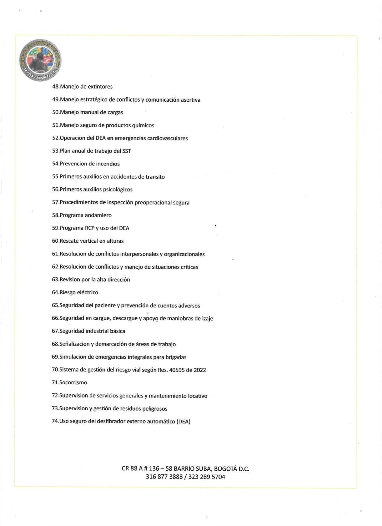 Certificación 18