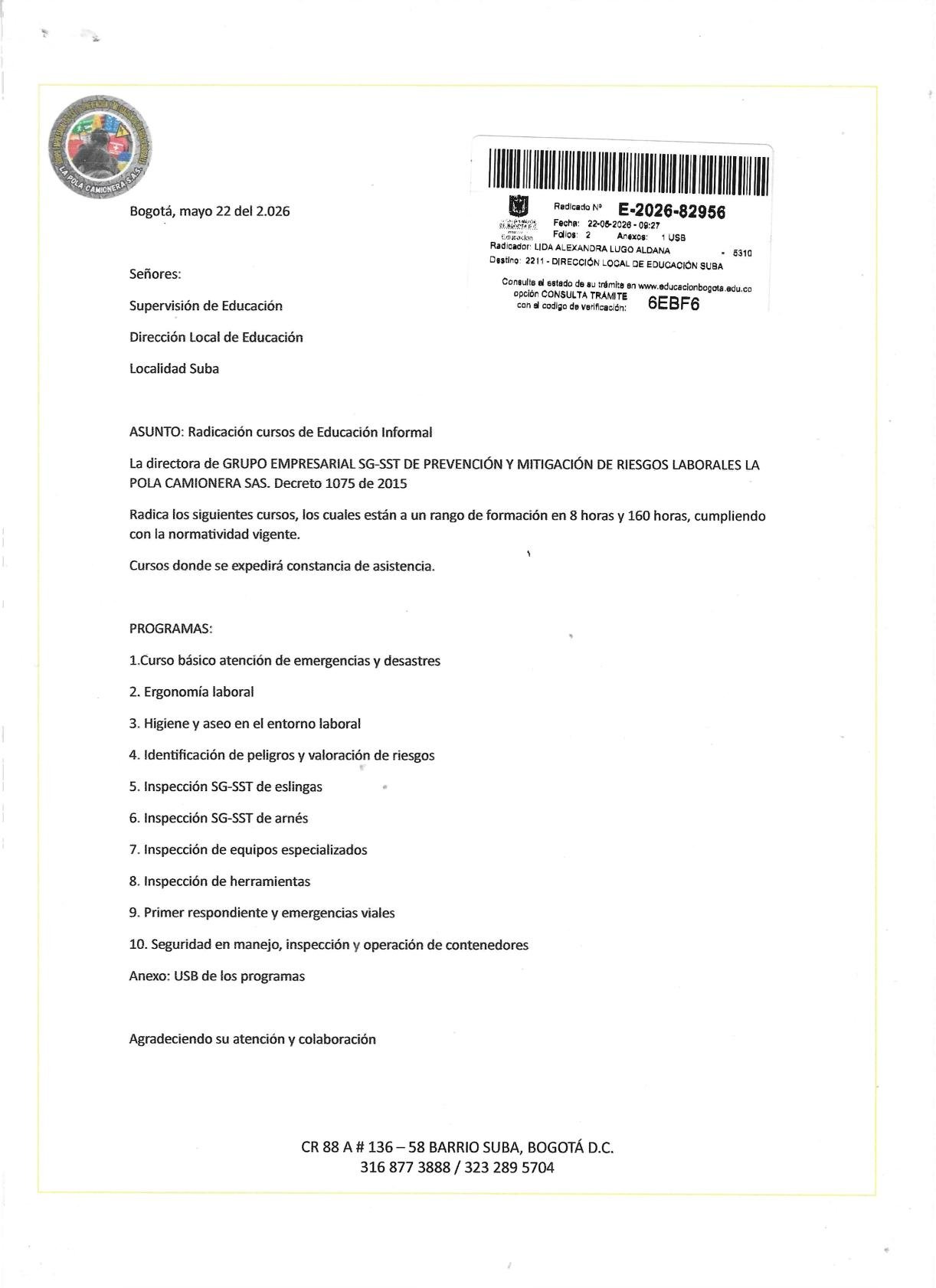 Certificación 18